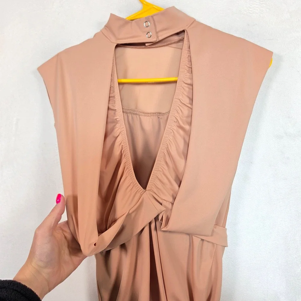 Vintage Kelle Dance Costume Women's M S Peach Sheer Lyrical Ballet Contemporary